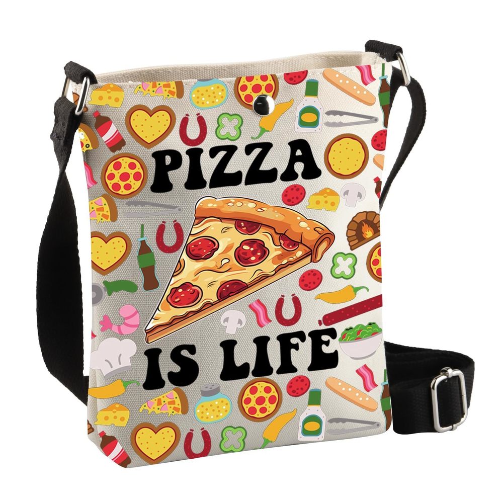 Pizza Crossbody Bag Funny Pizza Lover Gift Pizza Chef Gifts Italian Cheese UwU